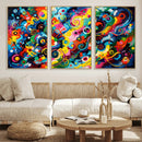 Geometric Abstract Wall Art Canvas Print, Bold Color by MyGreatCanvas | Canvas Wall Art Prints | Photo Prints & Wall Decor
