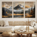 Mountain Lake Canvas Wall Art — Rustic Forest Landscape by MyGreatCanvas | Canvas Wall Art Prints | Photo Prints & Wall Decor