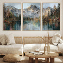 Drip Style Forest Lake Gold Art — Abstract Expressionist by MyGreatCanvas | Canvas Wall Art Prints | Photo Prints & Wall Decor