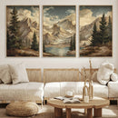Drip Style Forest Lake Gold Art — Abstract Expressionist by MyGreatCanvas | Canvas Wall Art Prints | Photo Prints & Wall Decor
