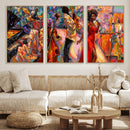 African American Jazz Singer Canvas Art — Red Dress Black by MyGreatCanvas | Canvas Wall Art Prints | Photo Prints & Wall Decor