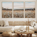 Neutral Wildflower Field Canvas Wall Art — Beige Earth Tone by MyGreatCanvas | Canvas Wall Art Prints | Photo Prints & Wall Decor