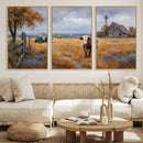 Texas Longhorn Canvas Wall Art, Rustic Farm Barn Bluebonnet by MyGreatCanvas | Canvas Wall Art Prints | Photo Prints & Wall Decor