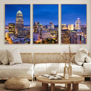 Charlotte Skyline Canvas Wall Art Print – North Carolina Cityscape Photography Print by MyGreatCanvas | Canvas Wall Art Prints | Photo Prints & Wall Decor