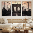 Brooklyn Bridge Canvas Wall Art, New York City Skyline Photography Print, NYC Landmark Urban Decor Artwork by MyGreatCanvas | Canvas Wall Art Prints | Photo Prints & Wall Decor