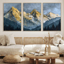 Abstract Mountain Wall Art Canvas Print Modern Landscape Painting Print
