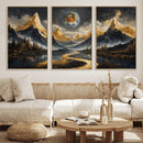 Abstract Mountain Wall Art Canvas Print Modern Landscape Painting Print by MyGreatCanvas | Canvas Wall Art Prints | Photo Prints & Wall Decor