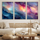 Colorful Abstract Canvas Wall Art Print, Vibrant Popup Color Art Print