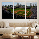 Chicago Cubs Baseball Team Print - Wrigley Field Stadium