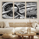 Vintage Antique Airplane Wall Art Canvas Print