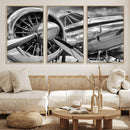 Vintage Antique Airplane Wall Art Canvas Print