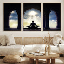 Women and Yoga Wall Art Canvas Print
