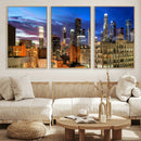 Los Angeles Night Wall Art Canvas Print