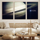 Framed Saturn Wall Art Canvas Print