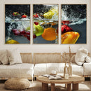 Kithen Vegetables World Wall Art Canvas Print