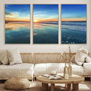 Blue Sky and Beach Wall Art Canvas Print