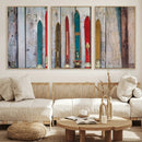 Vintage Wooden Weathered Ski's in Front of an Old Barn Wall by MyGreatCanvas | Canvas Wall Art Prints | Photo Prints & Wall Decor