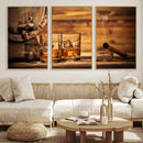 Rustic Whiskey and Barrel Canvas Print by MyGreatCanvas | Canvas Wall Art Prints | Photo Prints & Wall Decor
