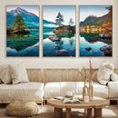 Crystal Clear Lake Wall Art | Mountains Wall Art Canvas | 3 by MyGreatCanvas | Canvas Wall Art Prints | Photo Prints & Wall Decor