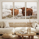 Longhorn Cattle Wall Art Canvas Print, Framed Farmhouse by MyGreatCanvas | Canvas Wall Art Prints | Photo Prints & Wall Decor