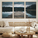 Wooden Bridge Near Lake Wall Art Canvas Print by MyGreatCanvas | Canvas Wall Art Prints | Photo Prints & Wall Decor