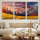 Mountain and Daylight Red Sunset Wall Art Canvas Print by MyGreatCanvas | Canvas Wall Art Prints | Photo Prints & Wall Decor