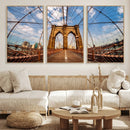 Brooklyn Bridge Manhattan Wall Art Canvas Print by MyGreatCanvas | Canvas Wall Art Prints | Photo Prints & Wall Decor