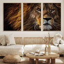 Mighty Lion Wall Art Canvas Print – Majestic Animal Portrait