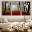Foggy Forest Wall Art Landscape Canvas Print