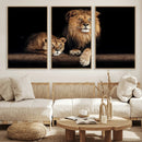 Lion Canvas Wall Art – Majestic Animal Print Artwork for by MyGreatCanvas | Canvas Wall Art Prints | Photo Prints & Wall Decor