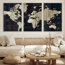 World Map Canvas Print – Detailed Map of the World Wall Art by MyGreatCanvas | Canvas Wall Art Prints | Photo Prints & Wall Decor