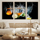 Kitchen Wall Art, Kitchen Fruits Art Canvas Print