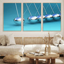 Wall Art Newton's Cradle Canvas Print, Framed Newton Cradle by MyGreatCanvas | Canvas Wall Art Prints | Photo Prints & Wall Decor