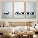 Newton's Cradle Wall Art Canvas Print, Framed Newton Cradle