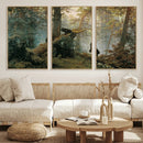 Baby Bears in Forest Wall Art Canvas Print by MyGreatCanvas | Canvas Wall Art Prints | Photo Prints & Wall Decor