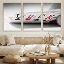 Framed Luck Poker Cards Canvas – Modern Triptych Wall Art,