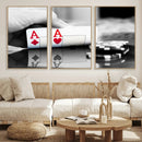 Aces Poker Art Poker Game Wall Art Canvas Print by MyGreatCanvas | Canvas Wall Art Prints | Photo Prints & Wall Decor