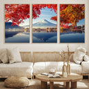 Mount Fuji Canvas Wall Art Japan Autumn Mountain Canvas