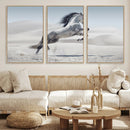 Prancing Horse Desert Large Wall Art Canvas Print – Majestic