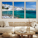 Santorini Wall Art Canvas Print