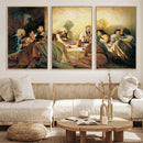 Last Supper Wall Art Canvas Print, Framed Jesus Painting Art