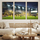 Columbus Crew Stadium Match Triple Canvas Wall Art - Dynamic