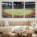 Texas Rangers Baseball Team Print - Arlington Globe Life