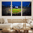 Truist Park Night Game Canvas Art - Atlanta Braves Stadium