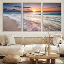 Sunset Beach Wall Art – Soothing Coastal Landscape, Ready to by MyGreatCanvas | Canvas Wall Art Prints | Photo Prints & Wall Decor