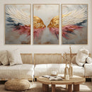 Golden Angel Wings Wall Art Canvas Print – Stunning Abstract by MyGreatCanvas | Canvas Wall Art Prints | Photo Prints & Wall Decor