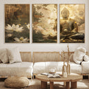 Zen Buddha Wall Art Canvas Print | Peaceful Meditation Decor