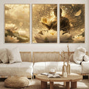 Golden Buddha Wall Art | Yoga Room Decor and Meditation Room by MyGreatCanvas | Canvas Wall Art Prints | Photo Prints & Wall Decor