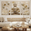Serene Buddha Wall Art | Yoga Room Decor and Meditation Wall