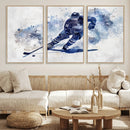 Hockey Player Wall Art Canvas Print - Sports-Inspired